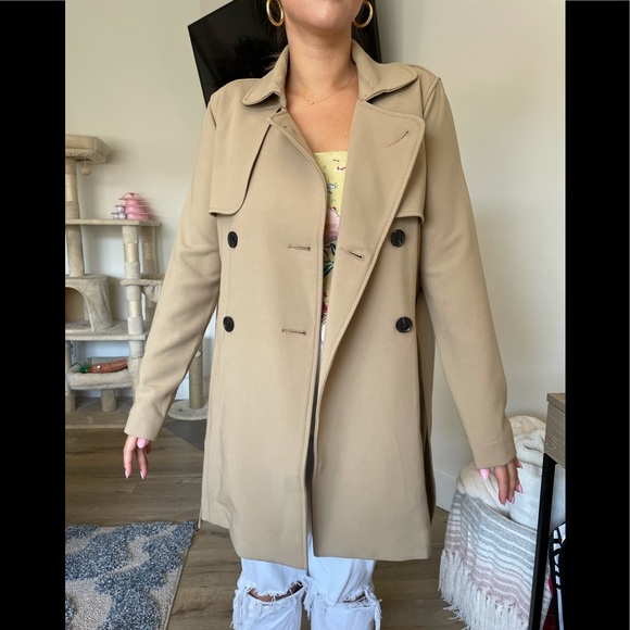Abercrombie & Fitch Drapey Trench Coat | size S - Picture 7 of 7